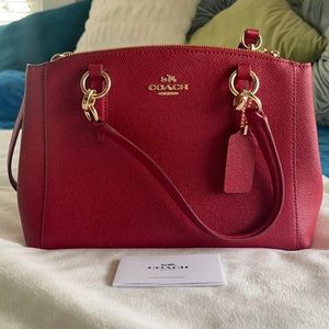 Red & Gold Coach Purse